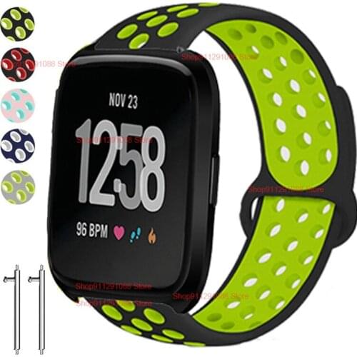 Breathable Silicone Straps For Fitbit Versa 2 Smart Watch Band Sports Bracelet For Fitbit Versa Lite Correa Wristband Accessory