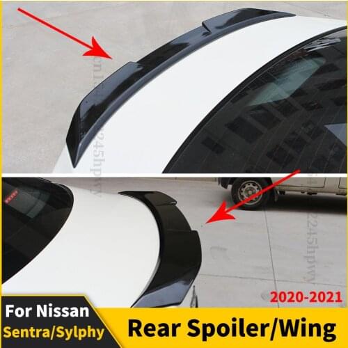 Boot Lip Tail Roof Rear Spoiler Wing Exterior Part Tuning Accessories Splitter Racing Sport For Nissan Sentra Sylphy 2020 2021