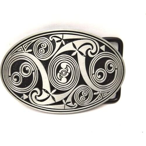 Western cowboy zinc alloy simple pattern cross unisex belt buckle gift