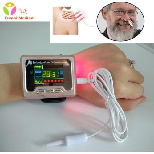 CE TV 650nm laser therapy Wrist Diode LLLT for diabetes hypertension treatment watch Laser sinusitis Therapeutic apparatus New