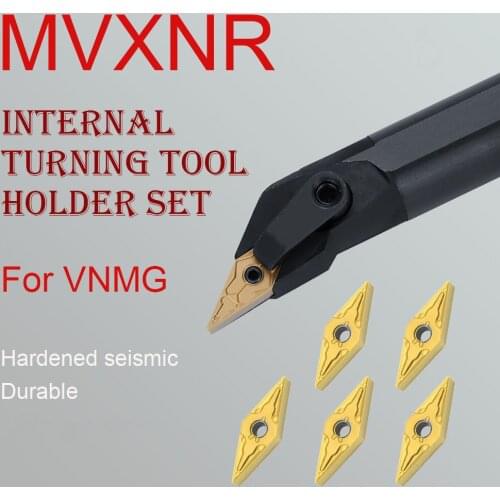 1PC S20R-MVXNR16 S25S-MVXNR16 Internal Turning Tool Holder CNC Lathe Bar Cutting Accessories 10PCS VNMG Carbide Inserts