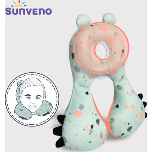 Sunveno Baby Neck Head Support Pillow Chin Supporting Patented Travel Pillow, Keeps Head from Bobbing up and Down for Baby 6-24M