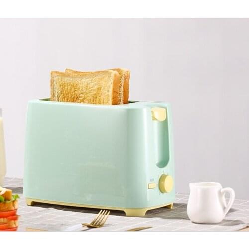 2 Slice Stainless Steel Electric Toaster Household Automatic Bread Baking Machine Toast Sandwich Grill Oven Kitchen Home D0AB