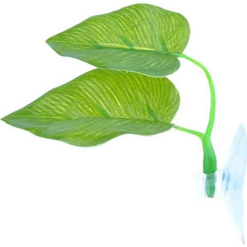 Artificial Plant Leaf Betta Hammock Fish Tank Spawning Rest Bed Aquariums Decor