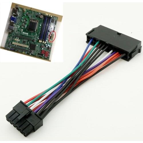 10pcs ATX 24 Pin to 12 Pin PSU Mail Power Supply Cable Cord For Acer Q87H3-AM Q87H3