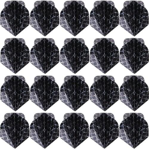 Bundle of 20 Standard Dart s Professional Durable PET Dart Tail Wing - Fits for Steel/Soft Tip Darts