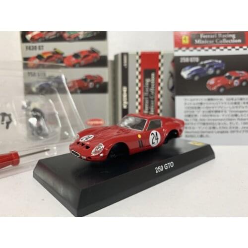KYOSHO 1/64 Ferrari 250 GTO F1 RACING #24 Collect die casting alloy assembled trolley model