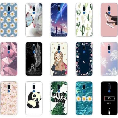 For Meizu X8 M8 Lite Case Soft TPU Silicon Back Cover For Meizu X8 Case M8 Lite Rose Print Phone Case Coque Para Pro 7 Plus