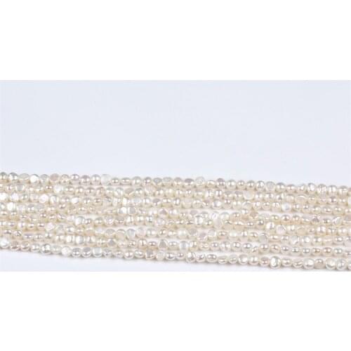 Natural 4-5mm Baroque Shape Cultured Freshwater Pearls For Jewelry Making