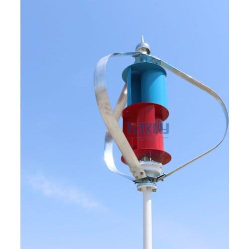 New arrive ! 200w vertical axis wind turbine 1.3m start up 24v with maglev generator packing with MPPT 12v 24vAUTO regulator