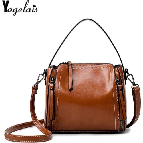 New Fashion Handbags Womens PU Leather Vintage Tote Bag Shoulder Bag Messenger Bags Ladies for Women Sac Small High Quality