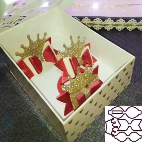 New Bowknot, Crown Bowknot Metal cutting Die New Die cutting Photo album DIY scrapbook Technology