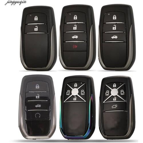 Jingyuqin 5px Remote Smart Car Key Case Shell Upgrade For Toyota Camry Crown Avalon 4Runner Land Cruiser Prius RAV4 Venza 2/3/4B