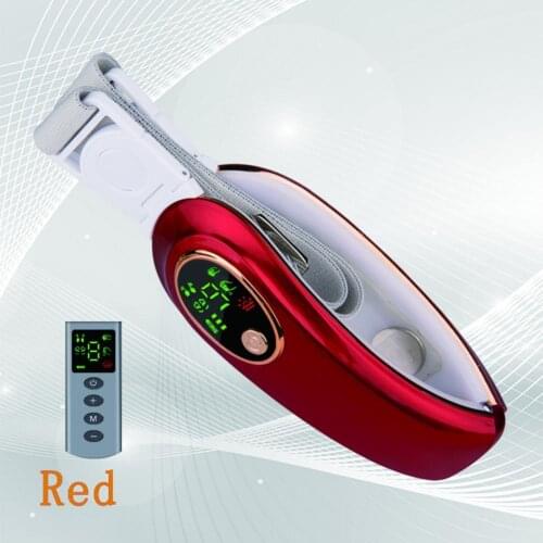 1 Set Face-lifting Device Folding Design Voice Broadcast Portable Electric V-Face Shaping Massager Chin Face Slimming Massager