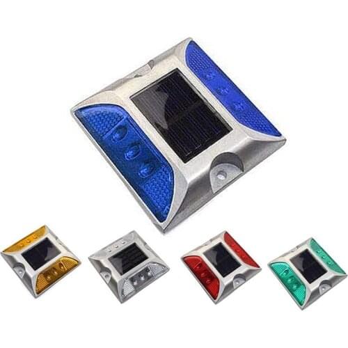 Outdoor Solar Road Stud Light Road Stud Light Waterproof Outdoor Study Lamp for Pathway Lake Boat Flat Step Garden