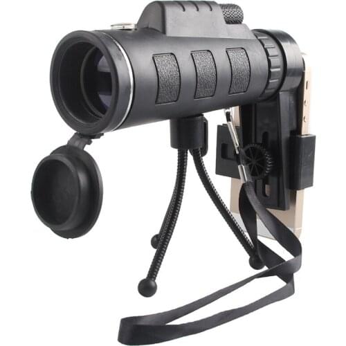 Universal 40X60 telescope Cell Phone Telescope,Camping Hiking Monocular+ Tripod+ Universal bracket for Outdoor tool