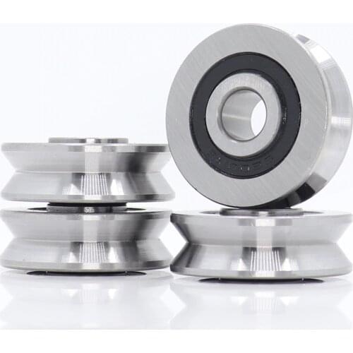 V10371214 V Groove Sealed Ball Bearing (4PCS) 10*37*12*14 mm Pulley Wheel Bearings V6/3 V7/3 V8/3 Guide Track Rlooer Bearing