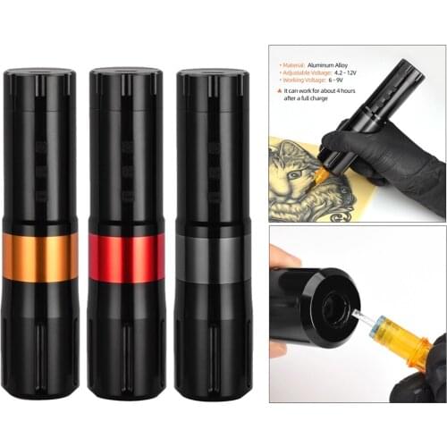 Tattoo Rotary Machine Pen Cordless USB Rechargeable for Artists Tattoo Supply