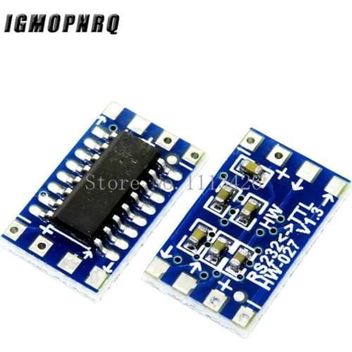 10pcs/lot Mini RS232 MAX3232 Levels to TTL level converter board serial converter board