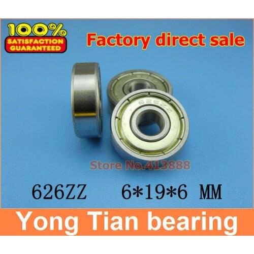 500pcs/lot free shipping Wholesale Miniature deep groove ball bearing 626ZZ 6*19*6 mm