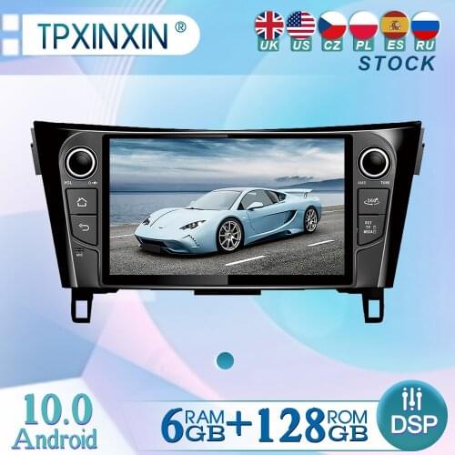 6+128GB For Nissan X-TRAIL Android 10 Radio Player Car GPS Navigation Head Unit Car Radio with Screen WIFI DSP CARPLAY