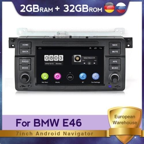 Android 10 Car Multimedia NO DVD Player Auto Radio GPS Navigation For BMW E46 M3 318/320/325/330/335 Steering Wheel Control