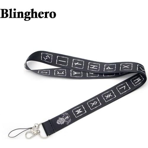 CA001 Viking Rune Nnecklace Lanyard Badge ID Lanyards/ Mobile Phone Rope/ Key Lanyard Neck Straps Accessories