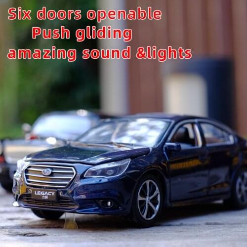 Toy Car 1:32 Scale Subaru Legacy Metal Alloy Diecast Car Model Miniature Model With Sound Light Model For Children Car
