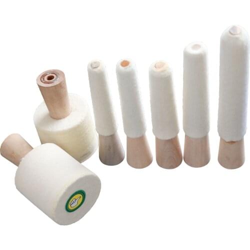 Ring Inner Polishing Rod Felt Polishing Buffing Rod 3 Inch 4 Inch 5 Inch Wool Inner Velvet Stick Jewelry Inner Hole Jewelry Tool