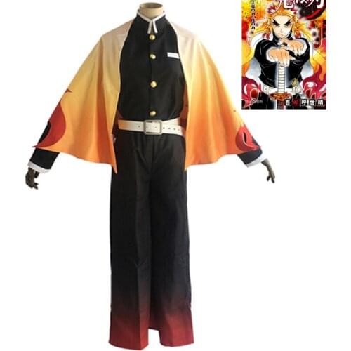 Demon Slayer: Kimetsu no Yaiba Rengoku Kyoujurou Cosplay Costumes custom size