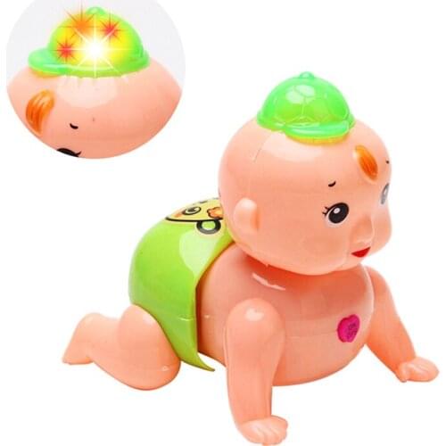 Hot Crawling Doll Kids Toys Funny Singing Electronic Toy Crawling Baby LED Glowing Doll Toddler Educational Toys Children Gifts
