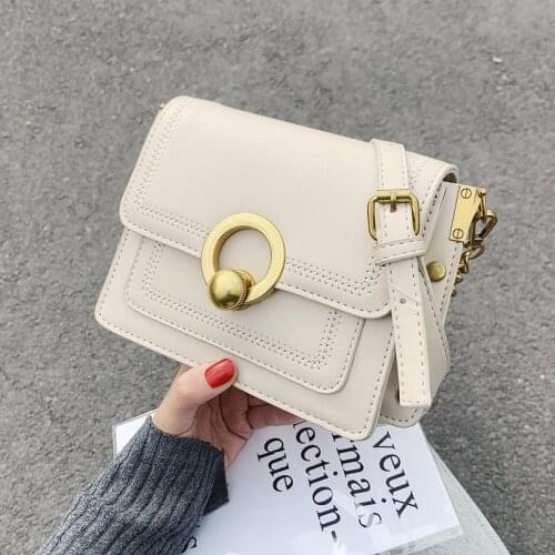 Small Pu Leather Crossbody Bags For Women 2020 Chain Shoulder Messenger Bag Ladies Travel Chain Handbags Fashion Style