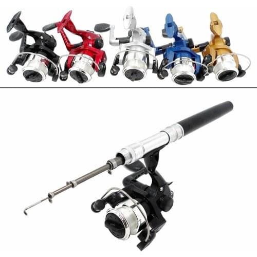 Mini Portable Telescopic Pocket Pen Fishing Rod Set (Rod + Reel + Fishing line)