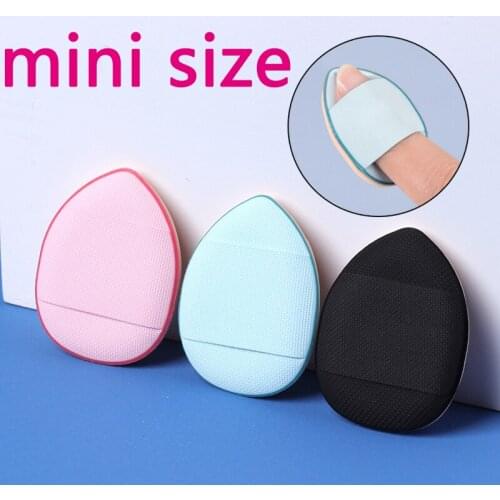 Mini Fingertip Puff Concealer Foundation Cushion Makeup Sponge Soft Portable Facial Cosmetic Powder Puff Powder Makeup Tool