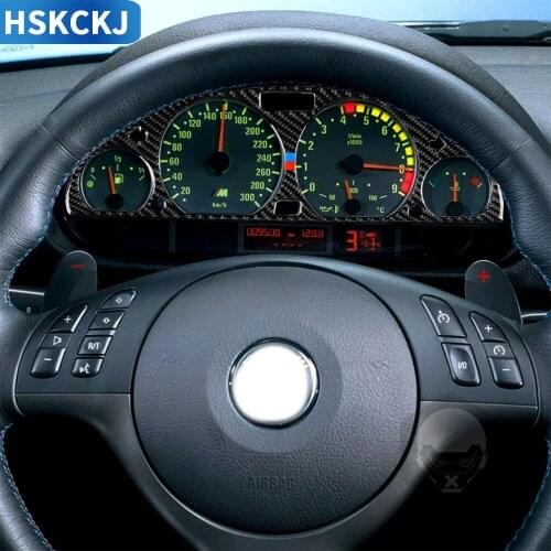 For BMW 3 Series E46 1998-2005 Multiple Colors Carbon Fiber Stickers Speed Dashboard Trim Panel Styling Interiors Car Accessorie
