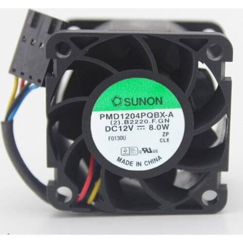 PMD1204PQBX-A for SUNON 40mm 4CM 4028 40X40X28mm DC 12V 8.0W Server Cooling Fan
