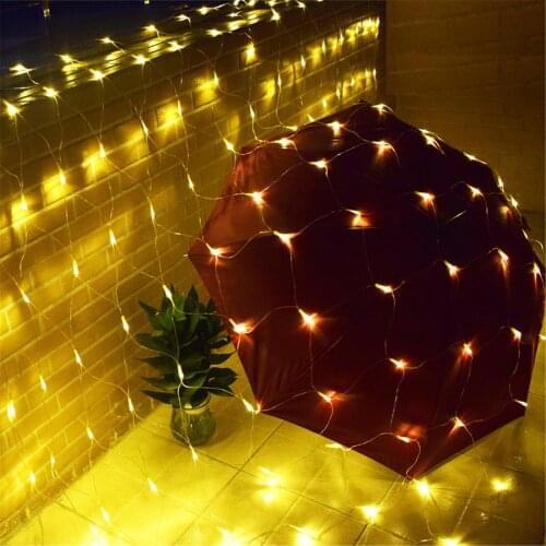 1.5*1.5M 3x2M 10x1M 6X4M Christmas Net Light Outdoor LED Net Mesh String Light Garden Holiday Party Wedding Fairy Light Garland