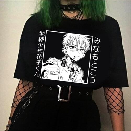 2020 Unisex Shirt Toilet-Bound Hanako-Kun Anime T Shirt Short Sleeve Printed Tee Shirt Men/Women Loose Casual Tee Tops Harajuku
