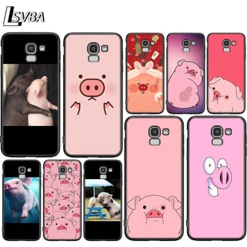 Cartoon Funny Pig For Samsung Galaxy J2 J3 J4 Core J5 J6 J7 J8 Prime duo Plus 2018 2017 2016 Silicone Phone Cover