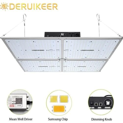 Deruikeer Led Grow Light For Plant Sunlike Full Spectrum Mean Well Drive Greenhouse Samsung LM301B 1000W 2000W 3000W Know Dimmer