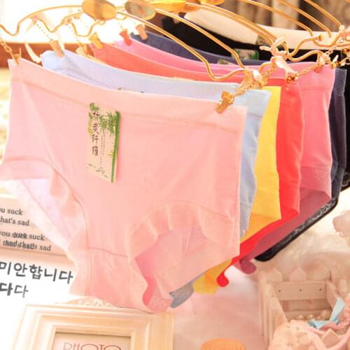 High Quality bamboo fiber underwear briefs women comfortable Breathable panties sexy lingerie Female Underwear Shorts 11 Colour
