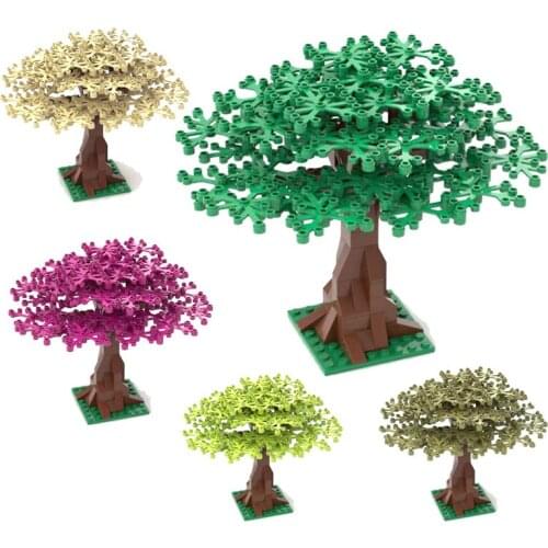 Military series garden plant rainforest vegetation DIY scene accessories Building Blocks Toys Gifts