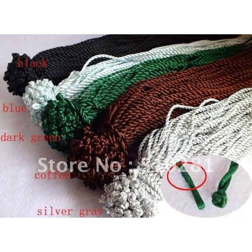 100pcs/lot blue black silver green coffee 3mm 50cm/20inch braided silk cord necklace satin cord necklace