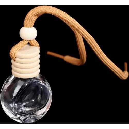 1pc Empty Perfume Bottle For Essential Oils Car-styling Perfume Fragrance Accessories Air Freshener Auto Pendant Ornament