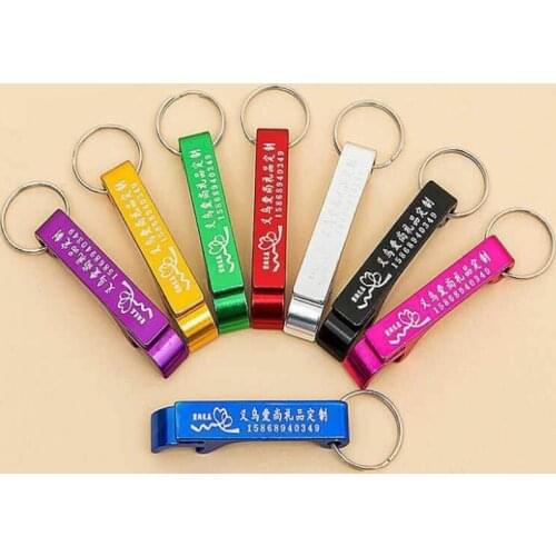 3000pcs/lot Mini Pocket Key Chain Beer Bottle Opener Claw Bar Small Beverage Keychain keyring can opener Can customize logo