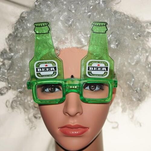 Glow party supplies Light Glasses for Party Birthday Beer Bottle Glasses Goggles for Hen Night Stag Fancy Dress 6pcs/lot
