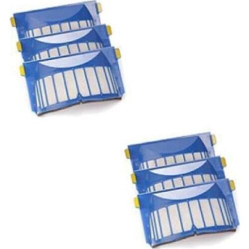 6X Aero Vac Filters for iRobot Roomba 620 630 650 robots with an AeroVac Bin