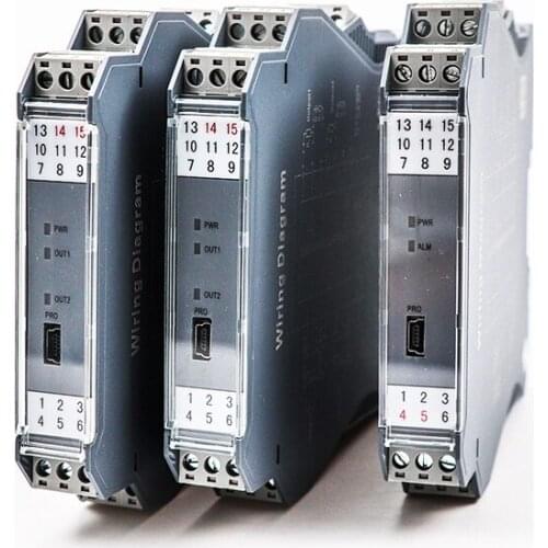 Analog signal isolator 4-20mA 2channels DC transmission passive distribution module to PLC