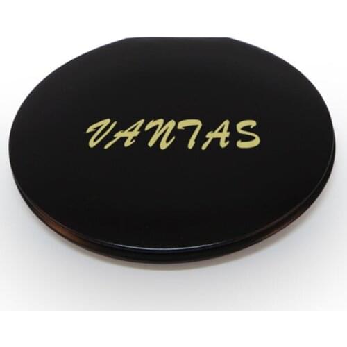 Black Magnet Core Switch Cosmetic Mirror Round Double Sides Compact Mirror Portable Folded Mirror with Logo Customization