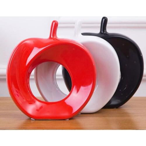 COLOR CERAMIC APPLE ORNAMENT HOME DECOR MODERN MINIMALIST CERAMIC CRAFTS FASHION HOME DECORATIONS LIVING ROOM DECOR ORNAMENT